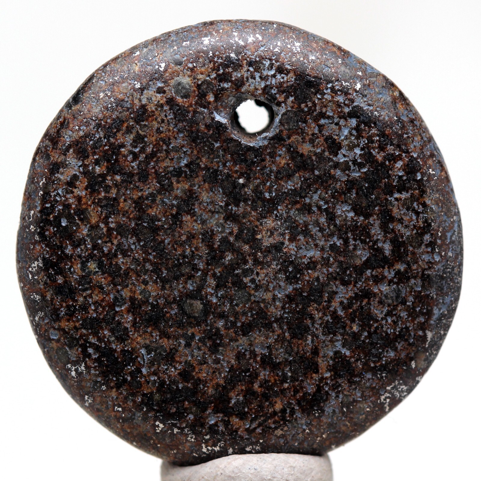 NWA 869 Stone Meteorite Chondrite CARVED PENDANT Specimen Carving