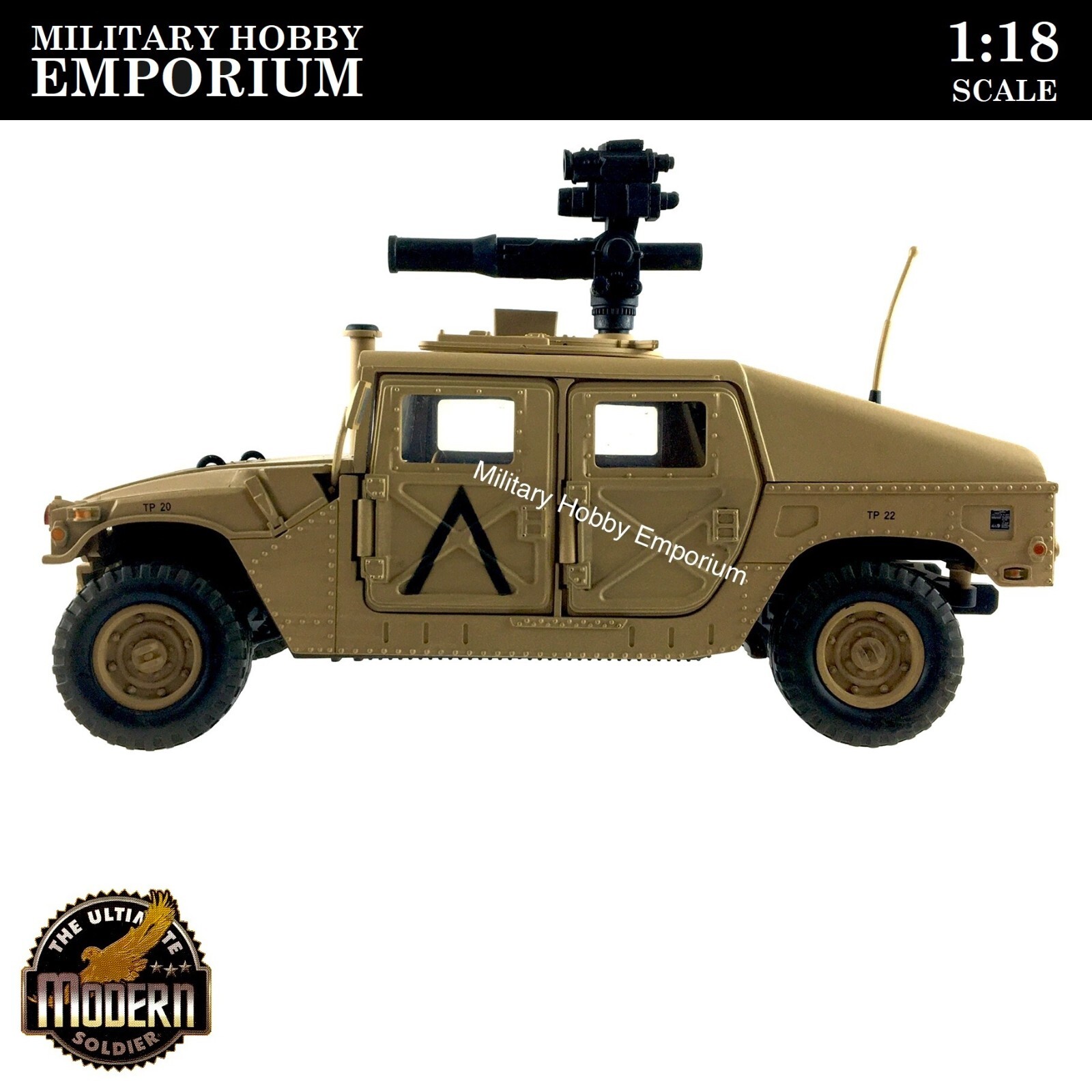 1:18 21st Century Toys Ultimate Soldier US Army M1025 Command