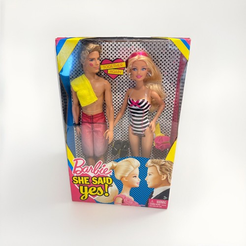 NRFB - Barbie and Ken - She Said Yes! - 2010 Two Doll Set! Kiss