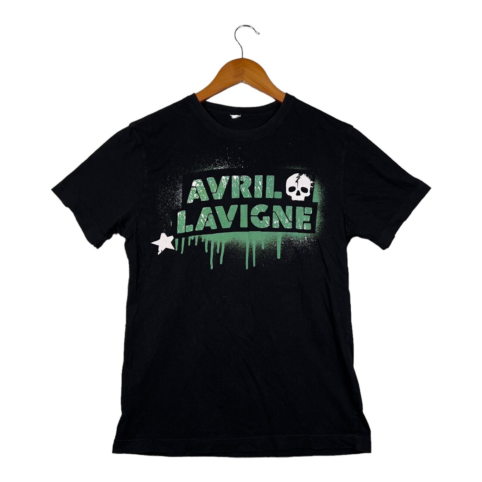 AVRIL LAVIGNE 2011 THE BLACK STAR TOUR 90s Chick Rock T-Shirt