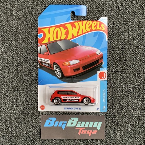 Hot Wheels 92 Honda Civic EG Red #95 Mainline 2024 Case D/E (In