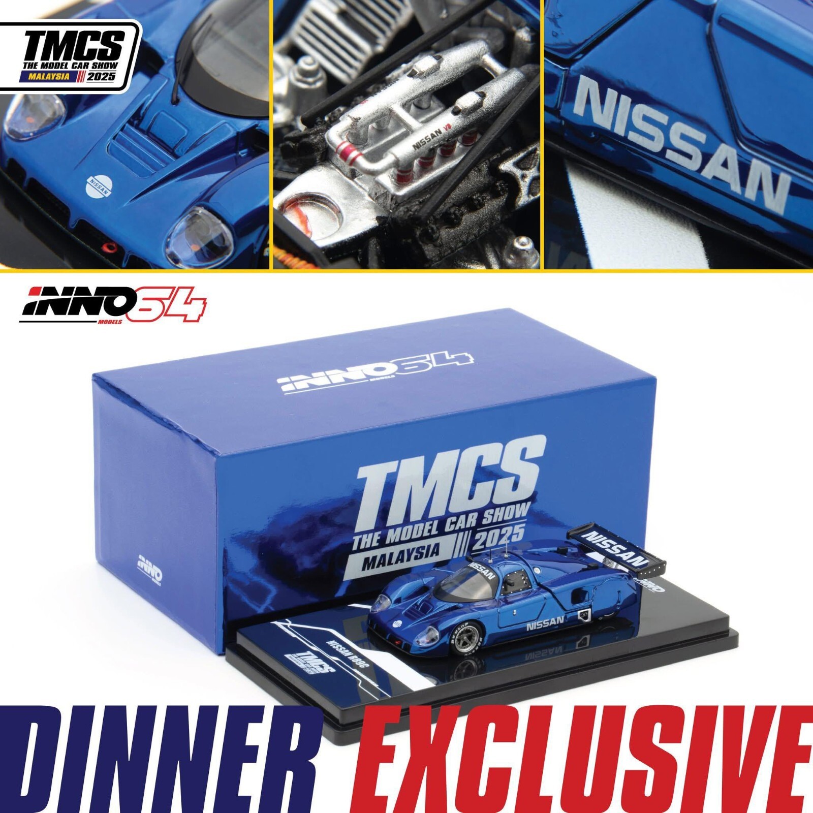 INNO64 TMCS 2025 Malaysia Dinner Exclusive Nissan R89C - Chrome