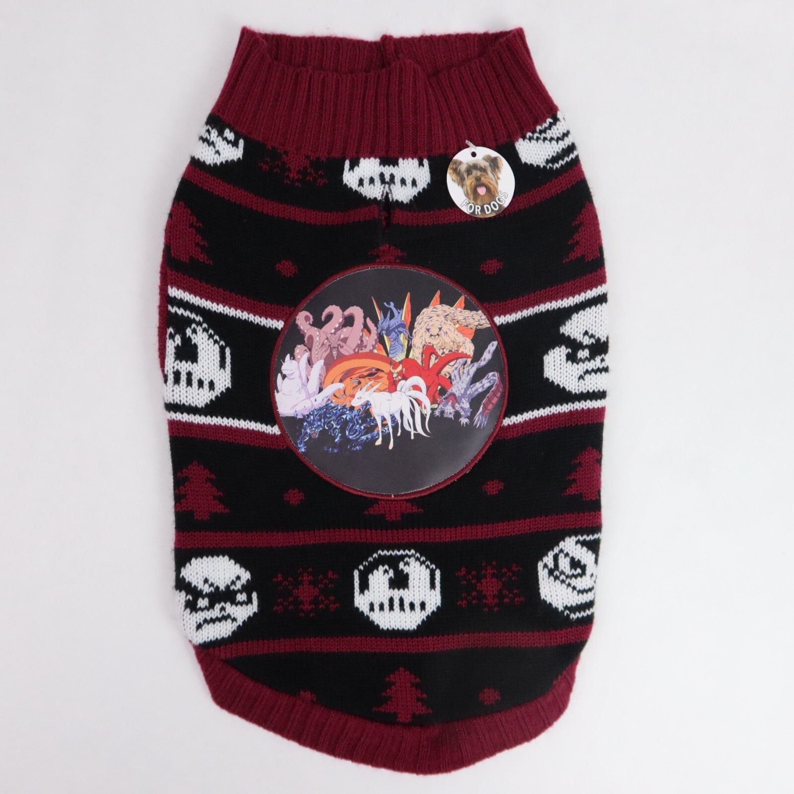Naruto Shippuden Pet Sweater Medium Red Dog Nine-Tails Kurama