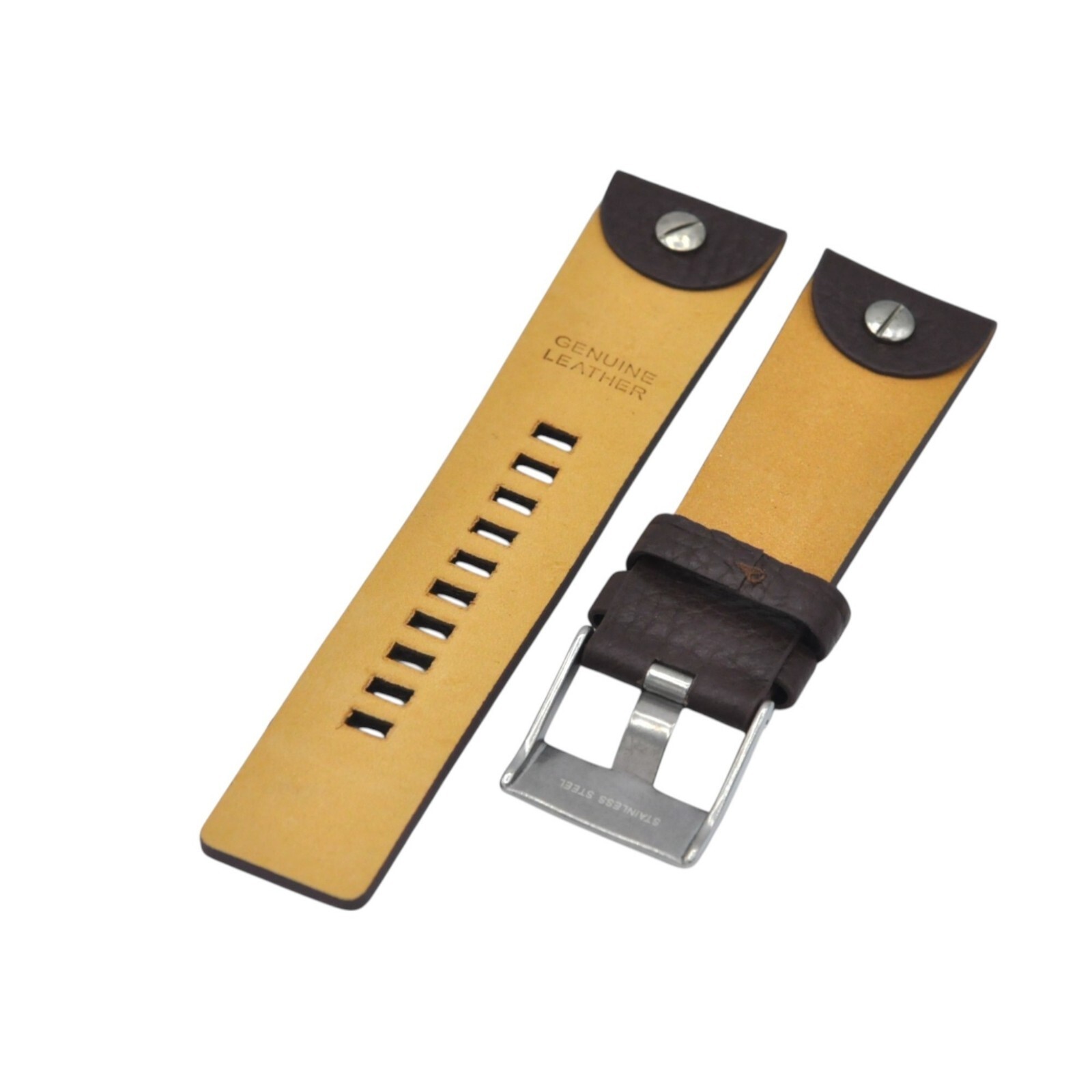 DZ7264 24mm Brown Leather Watch Strap For Diesel | eBay