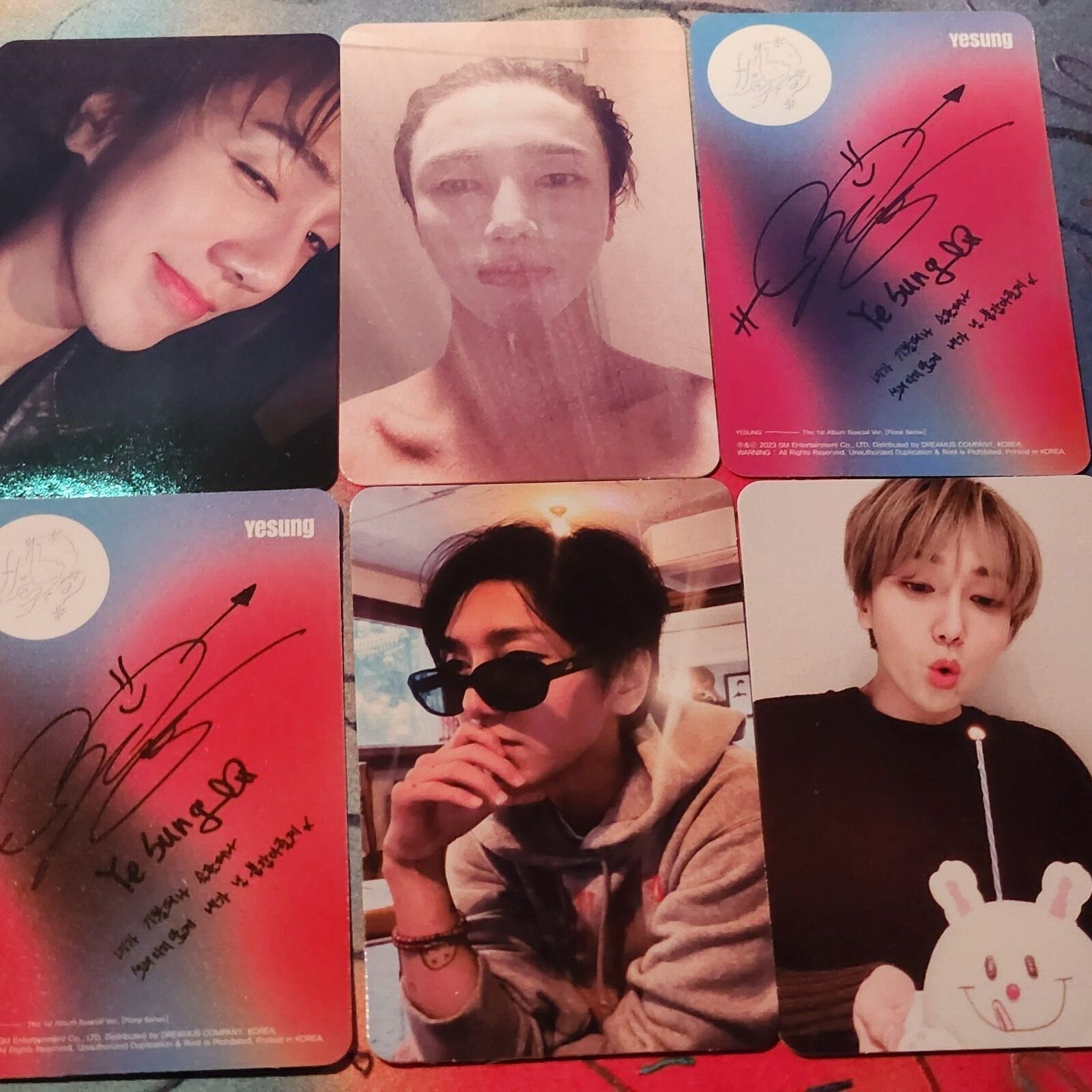 SUPERJUNIOR YESUNG photocard THE 1ST ALBUM Special Ver Floral