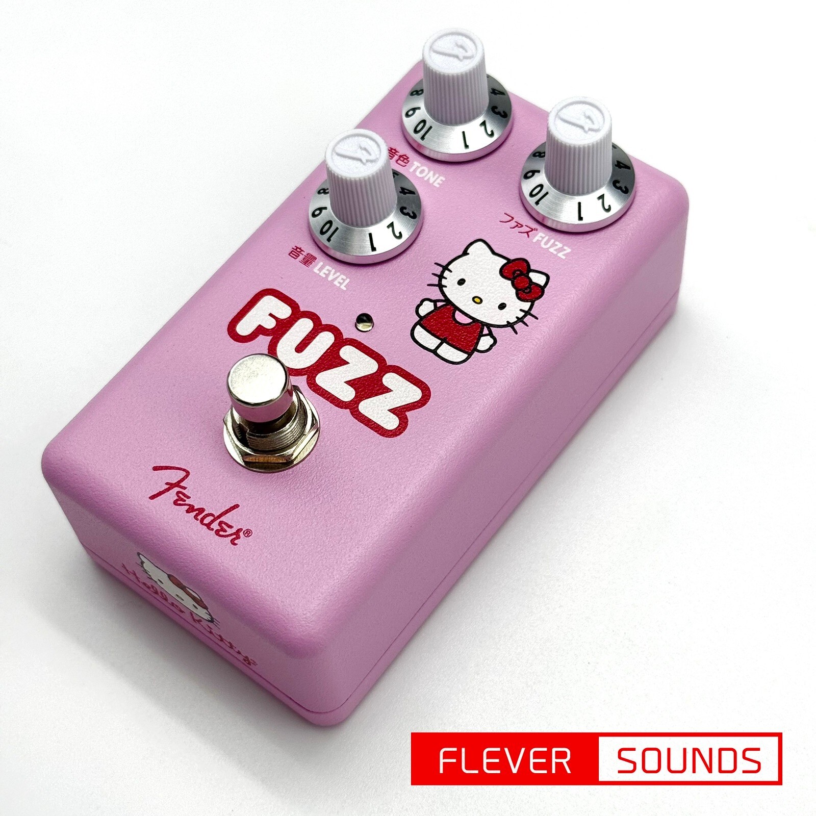 Fender Hello Kitty Fuzz Pink Guitar Effect Pedal Fender x Hello