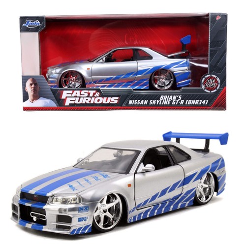97158. Jada Fast & Furious Brian's Nissan Skyline GT-R R34 DieCast