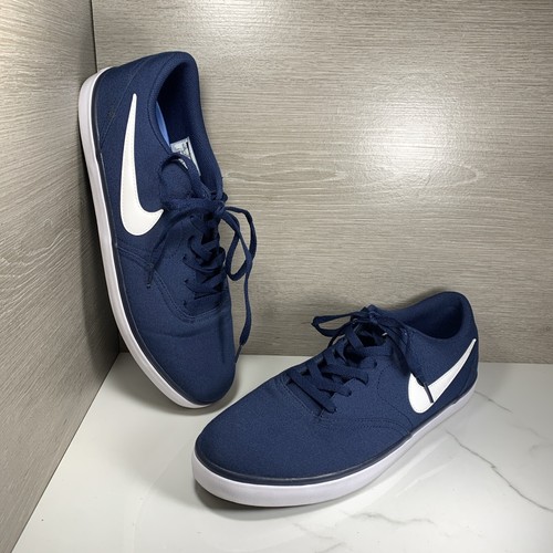 Nike SB Solarsoft Check Men's Size 13 Blue Canvas Low Top Shoes