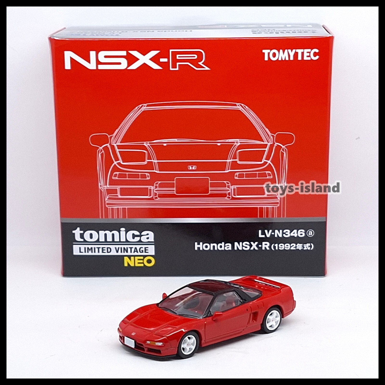 Tomica Limited Vintage NEO LV-N346a Honda NSX-R 92' 1/64 TOMYTEC