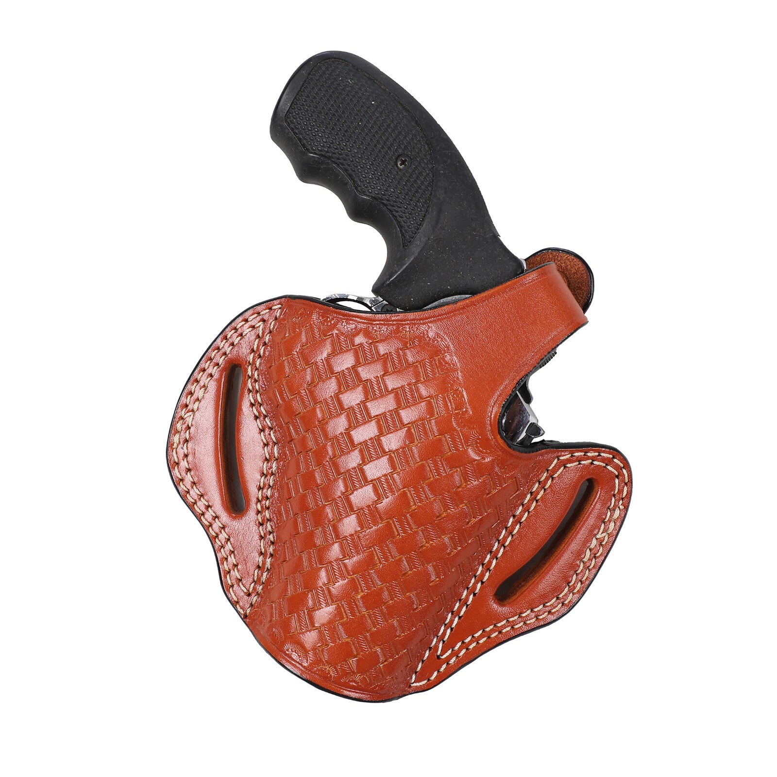 Pusat Holster Taurus 692 Revolver 2.5 inch Leather Basket Weave