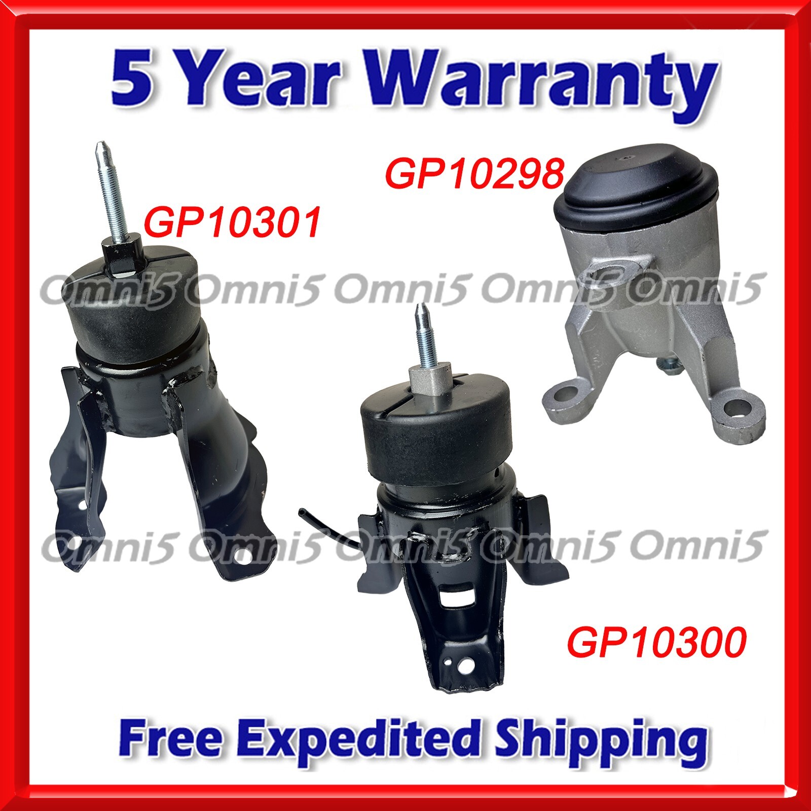 O183 Fits 2022-2024 Nissan Pathfinder 3.5L Engine Motor Mount Set