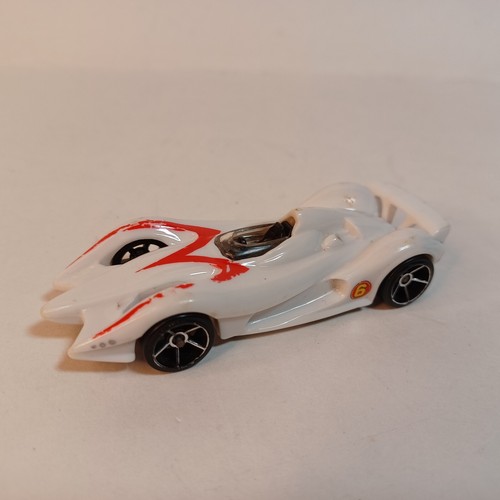 Speed Racer Mach 6 Race Car White Red Hot Wheels | eBay