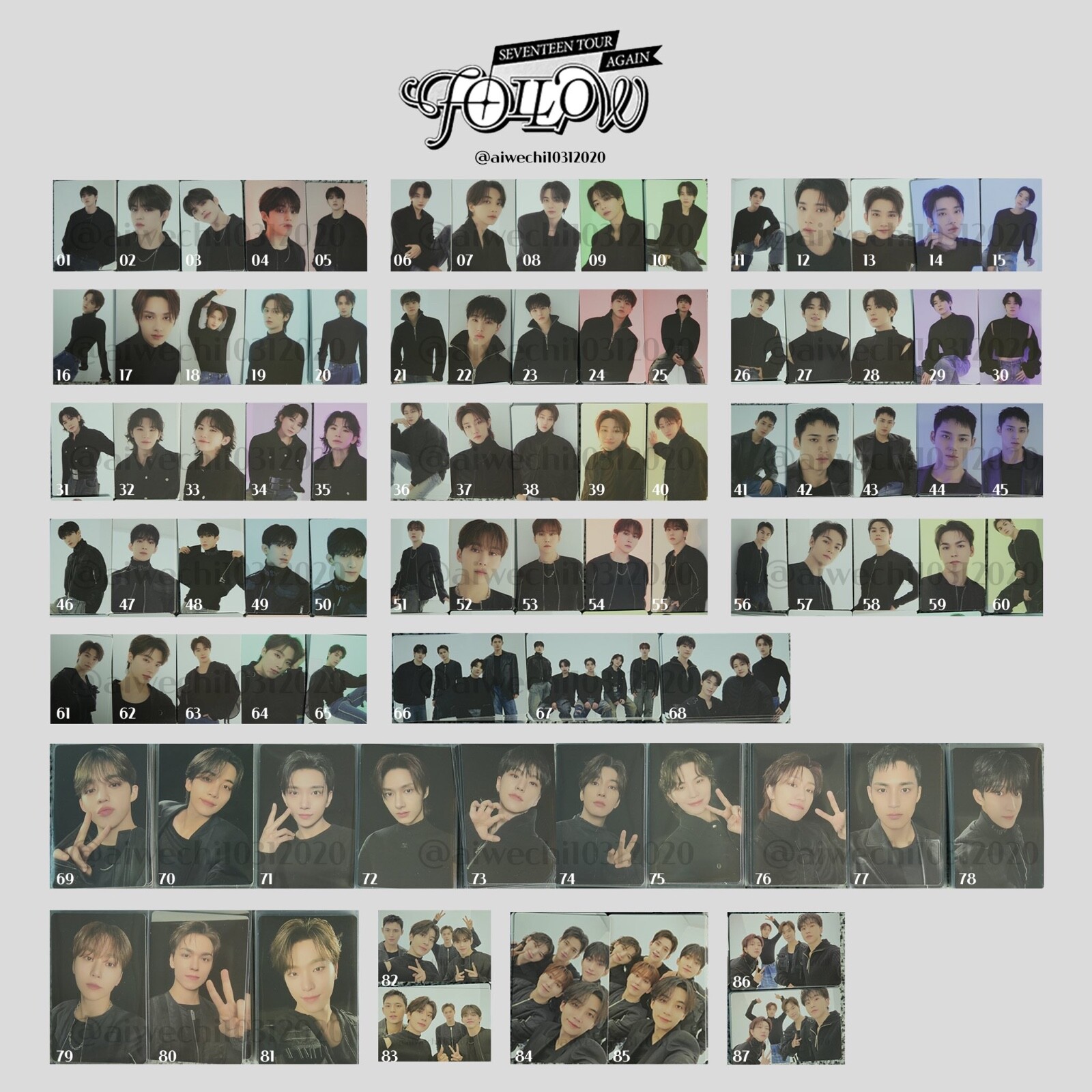 SEVENTEEN FOLLOW AGAIN trading photocard official | eBay