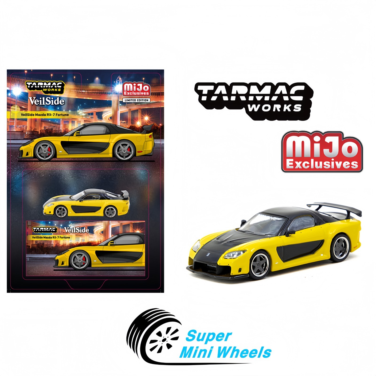 Tarmac Works 1:64 Mazda RX-7 VeilSide Fortune7- Yellow | eBay