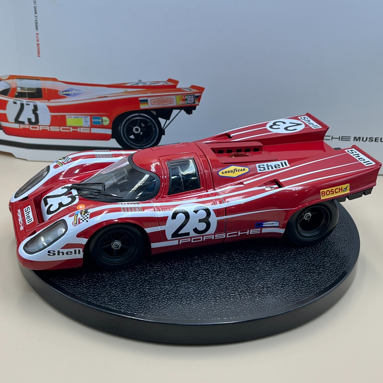 Norev 1/18 Porsche Museum 917K Red #23 1970 Le Mans Winner Diecast