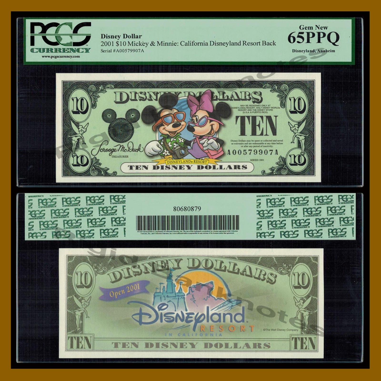 Disney 10 Dollars, 2001 Series 