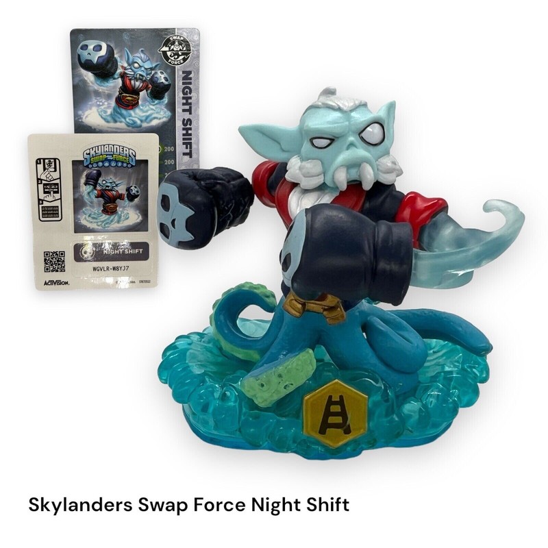 2013 Skylanders Swap Force Night Shift Figure 84746888 w/ Card