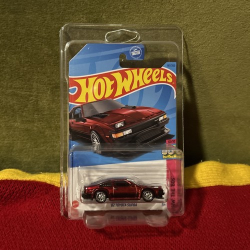 new Hot Wheels Super Treasure Hunt '82 Toyota Supra Red STH w Case