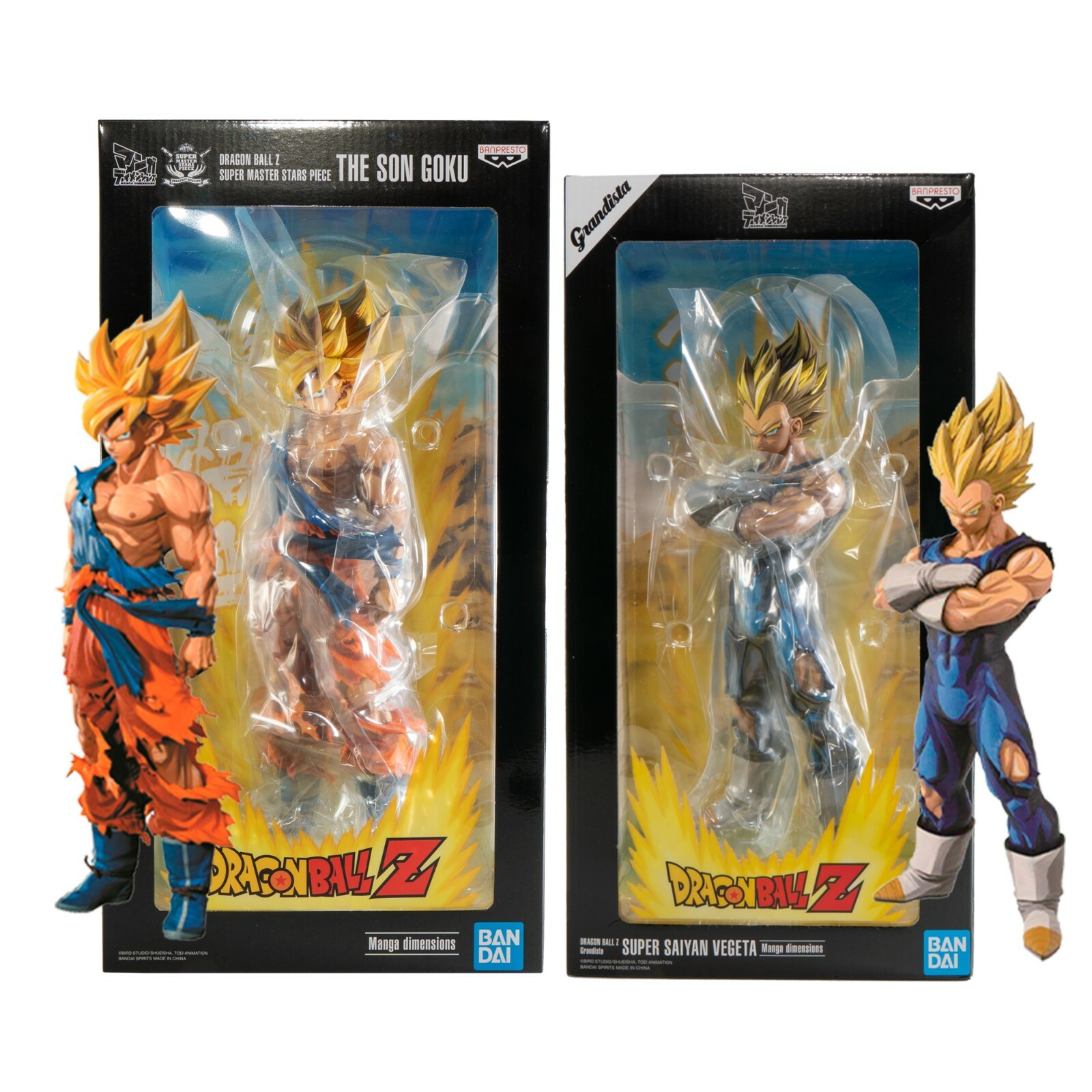 Banpresto Dragon Ball Z Grandista Goku & Vegeta 2D Manga Dimension
