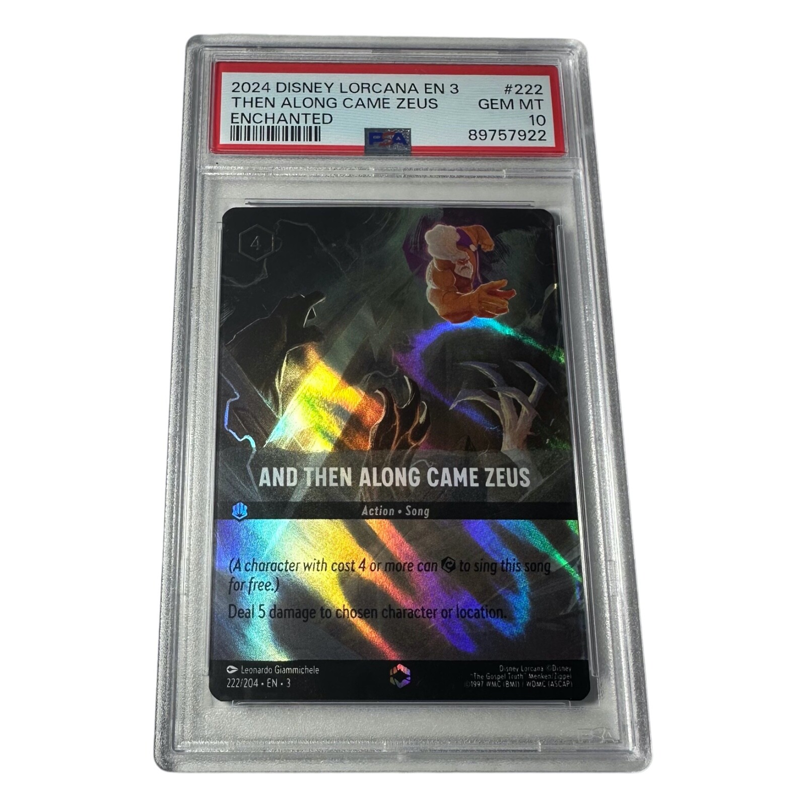 2024 Disney Lorcana EN 3 Enchanted And Then Along Came Zeus #222