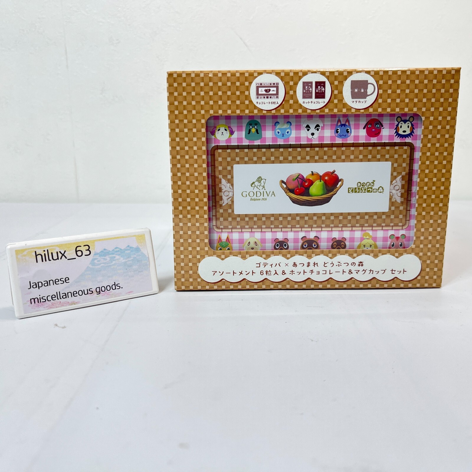 Godiva x Animal Crossing Assortment 6 Pieces & Hot Chocolate