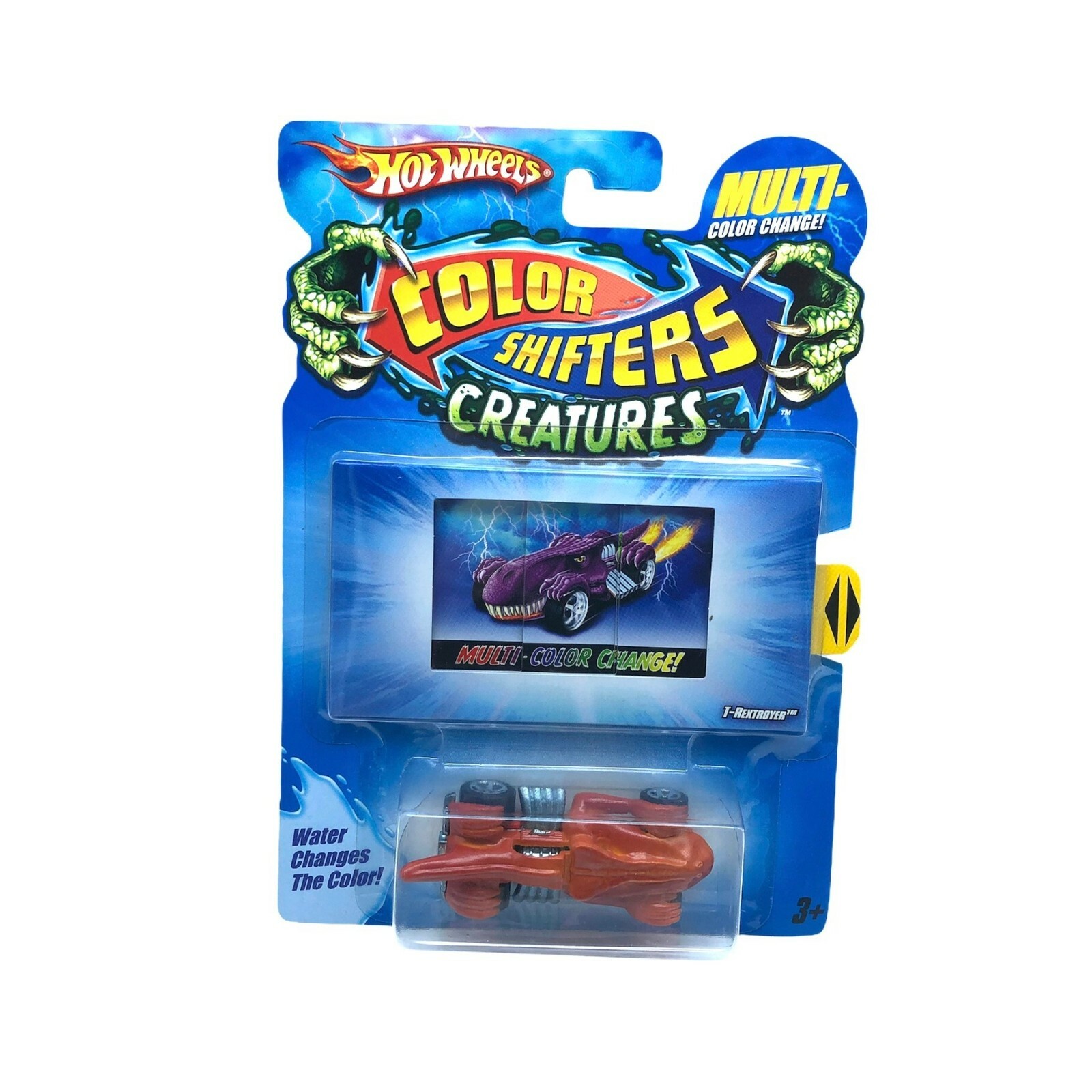 Hot Wheels T-Rextroyer Color Shifters Creatures Car Orange Die