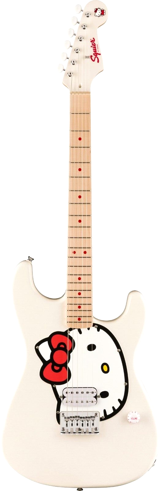 Squier by Fender Limited Edition Hello Kitty White Stratocaster