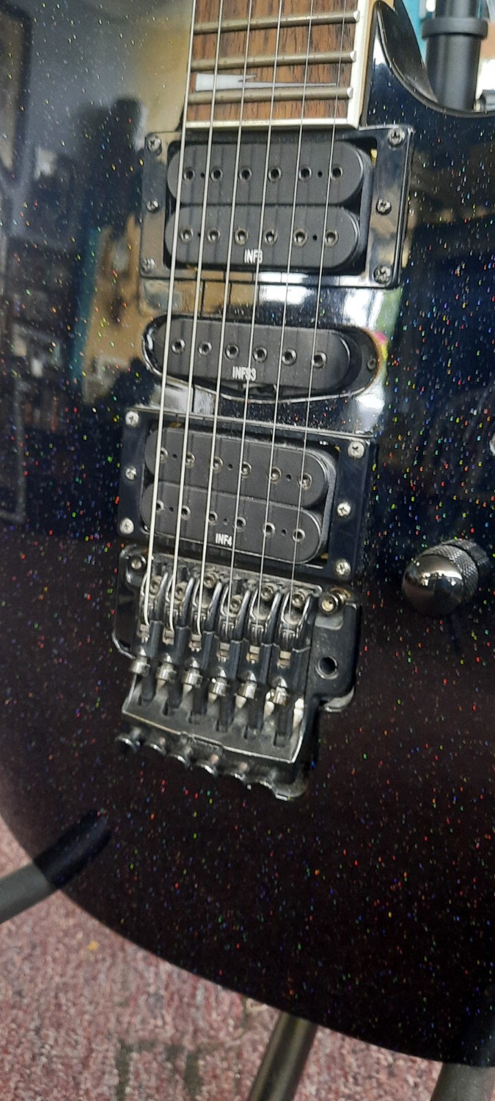 Ibanez RG370DX Sparkle Iridescent Rainbow Flake Electric Guitar