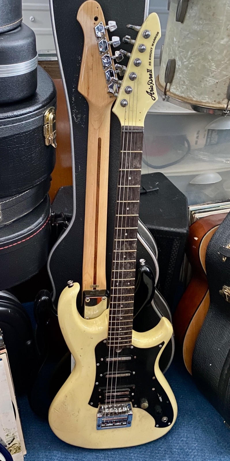 1985 ARIA PRO II RS KNIGHT WARRIOR Electric Guitar Olympic White