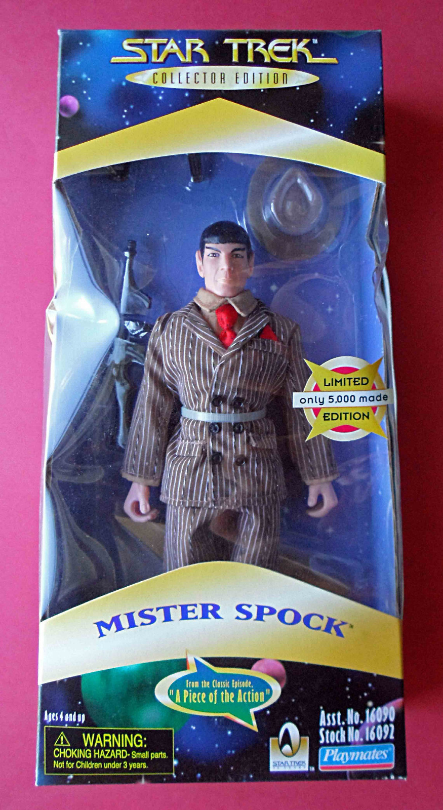 STAR TREK TOS A Piece Of The Action 9” Figure Mr SPOCK damage MIB