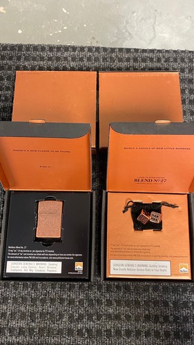 ZIPPO 2003 MARLBORO NO.27 ANTIQUE COPPER LIGHTER & COPPER DICE LOT