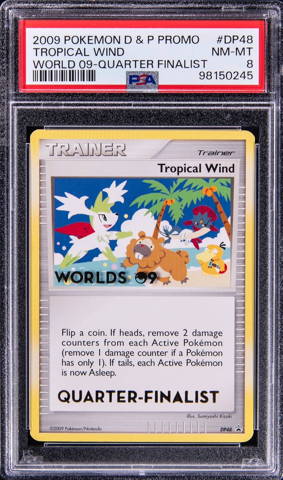 PSA8】ポケモンカード 世界大会プロモ トロピカルウインド 2008 PSA8