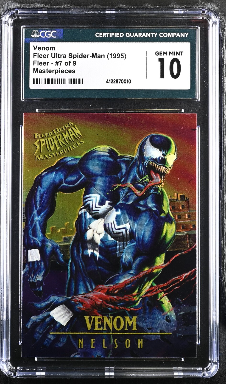 1995 Fleer Ultra Spider-Man Masterpieces #7 Venom CGC 10 GEM MINT