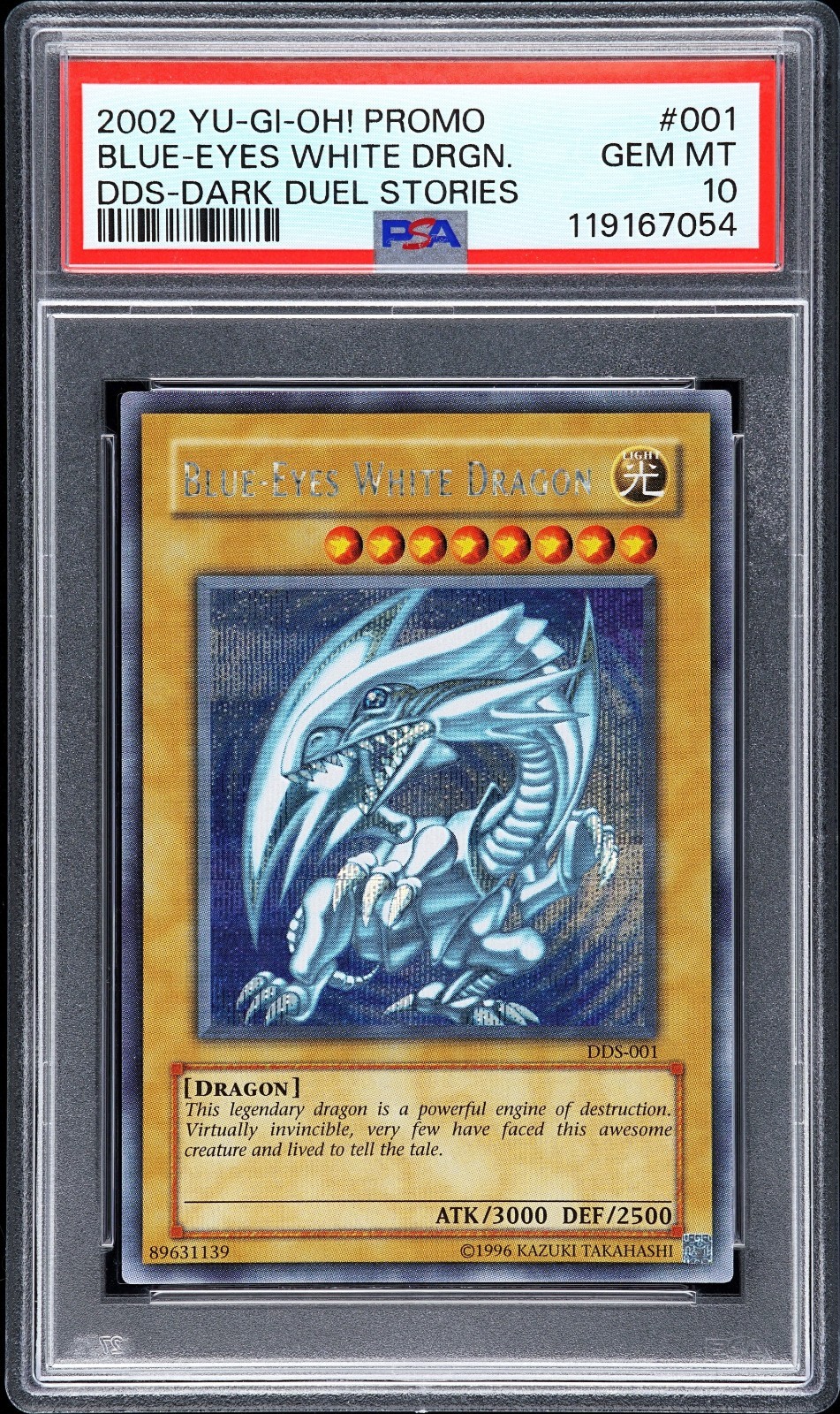 PSA Graded MINT 10 Blue Eyes White Dragon, PROMO #1. Super Rare