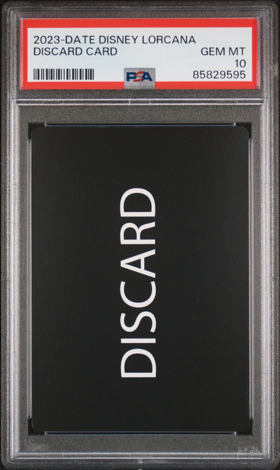 2023 Disney Lorcana Discard Error Card PSA 10 GEM MINT Black