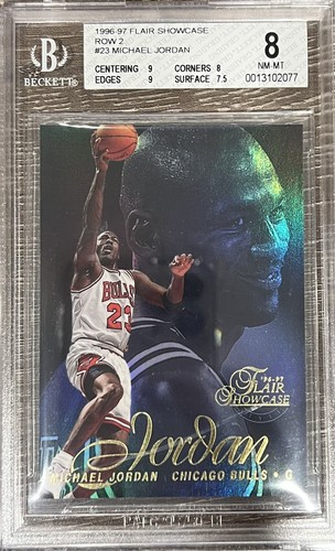 1996-97 Flair Showcase ROW 2, #23, HOF Michael Jordan, BGS 8 | eBay