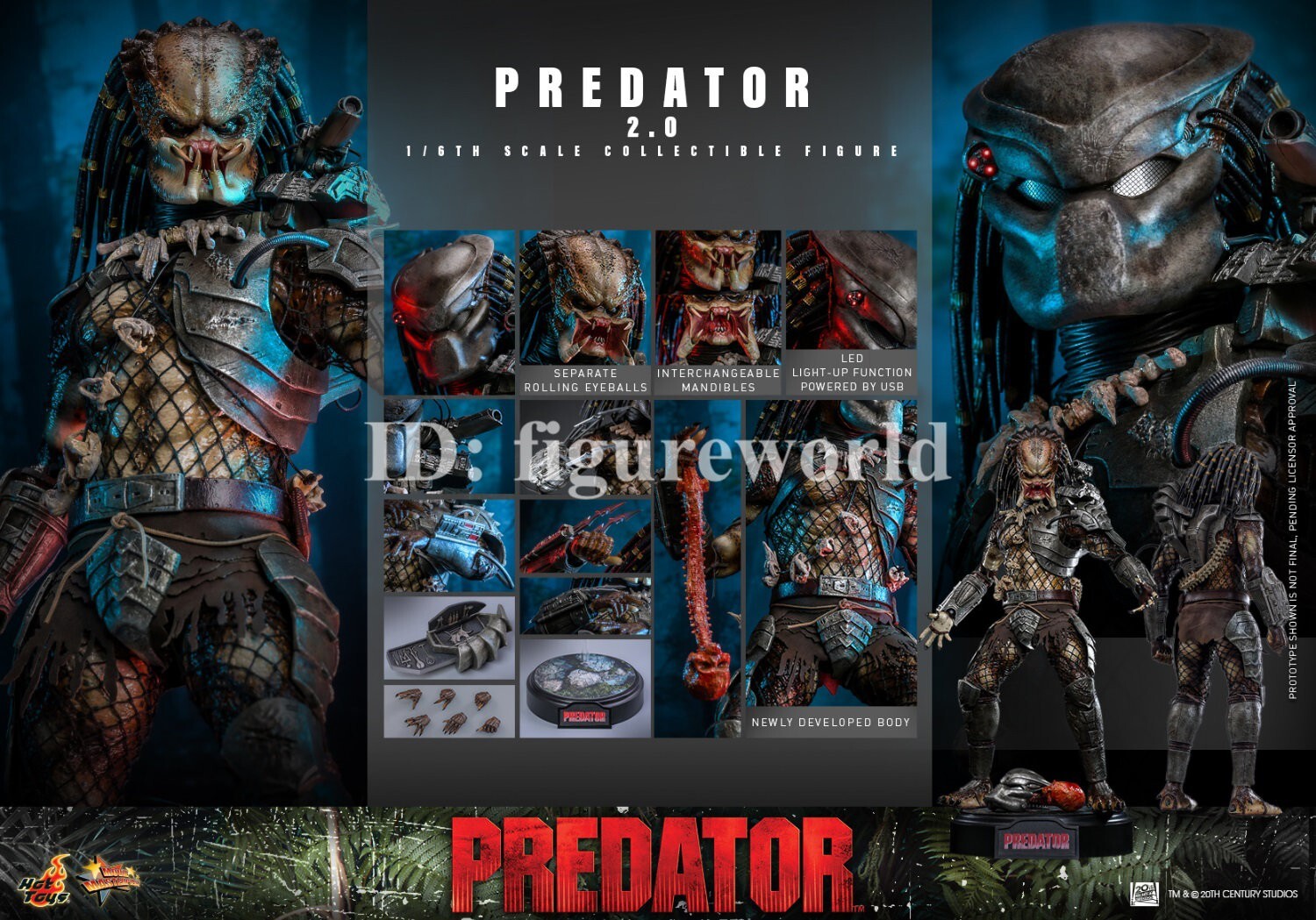 Pre-order Hot Toys MMS816 1/6 Predator 1987 2.0 Collectible Action