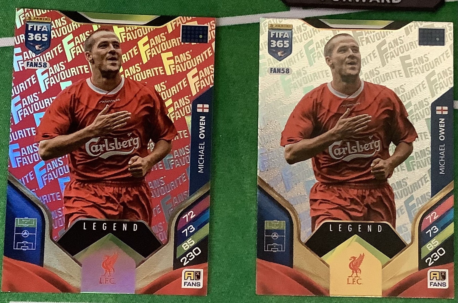 Panini FIFA 365 2026 Fan 58 Legend x2 Michael Owen Liverpool Red