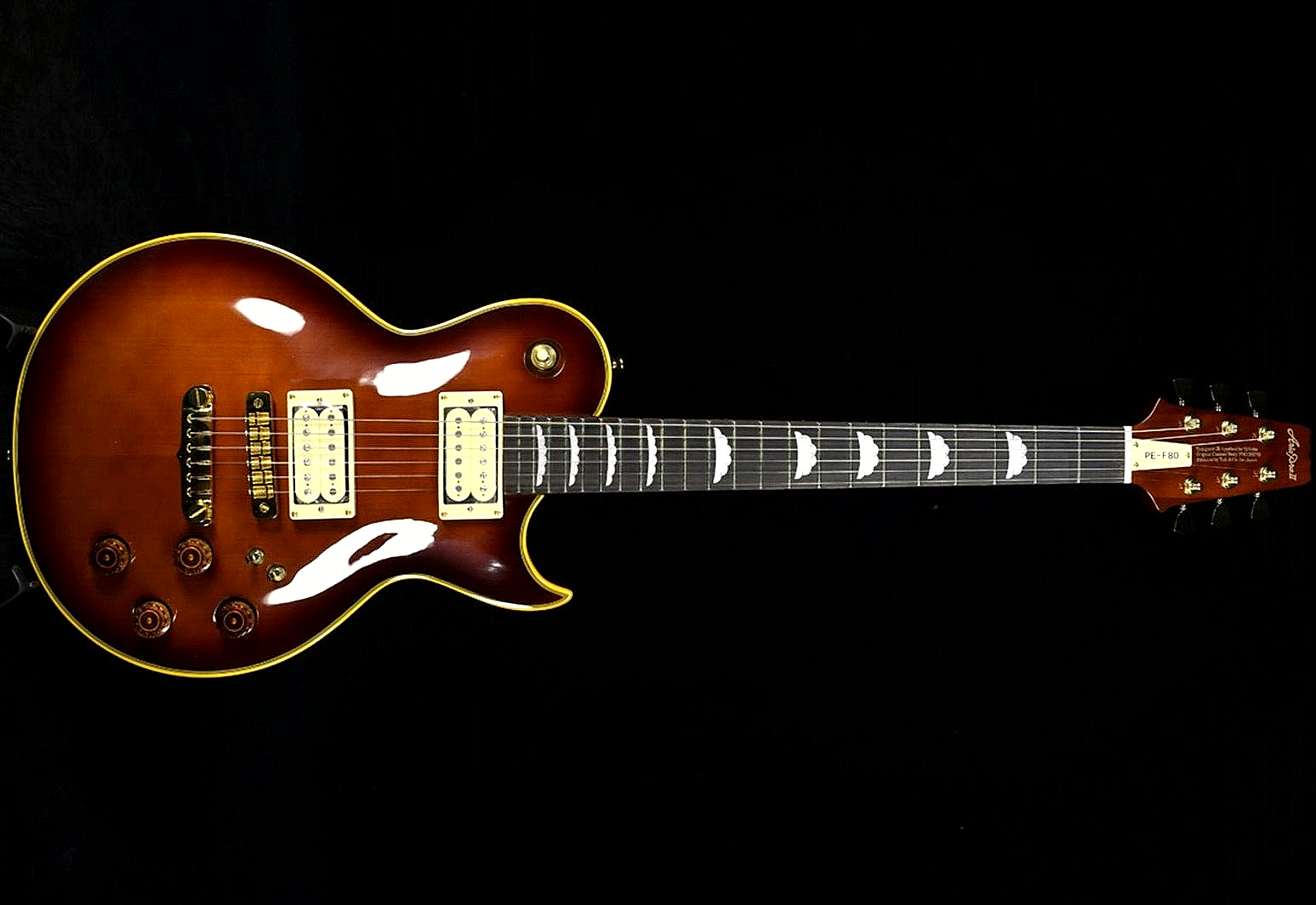 Aria Pro II PE-F80 LTD SBR Stained Brown Electric Guitar w/gig-bag