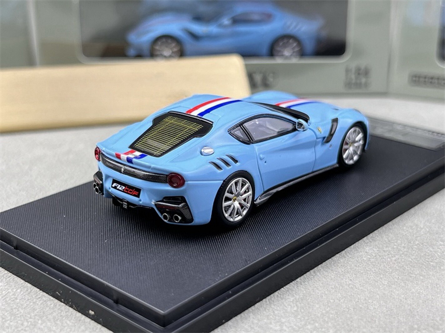 Little Toy 1/64 Scale Ferrari F12 TDF Blue Diecast Car Model Toy