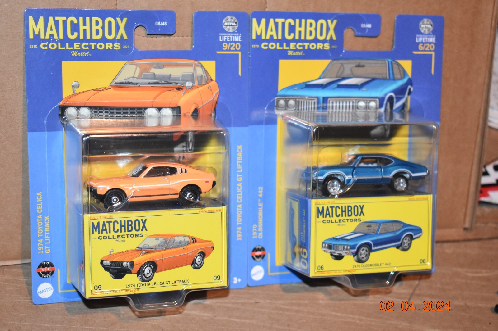 MATCHBOX COLLECTORS 1974 TOYOTA CELICA GT LIFTBACK & 1970
