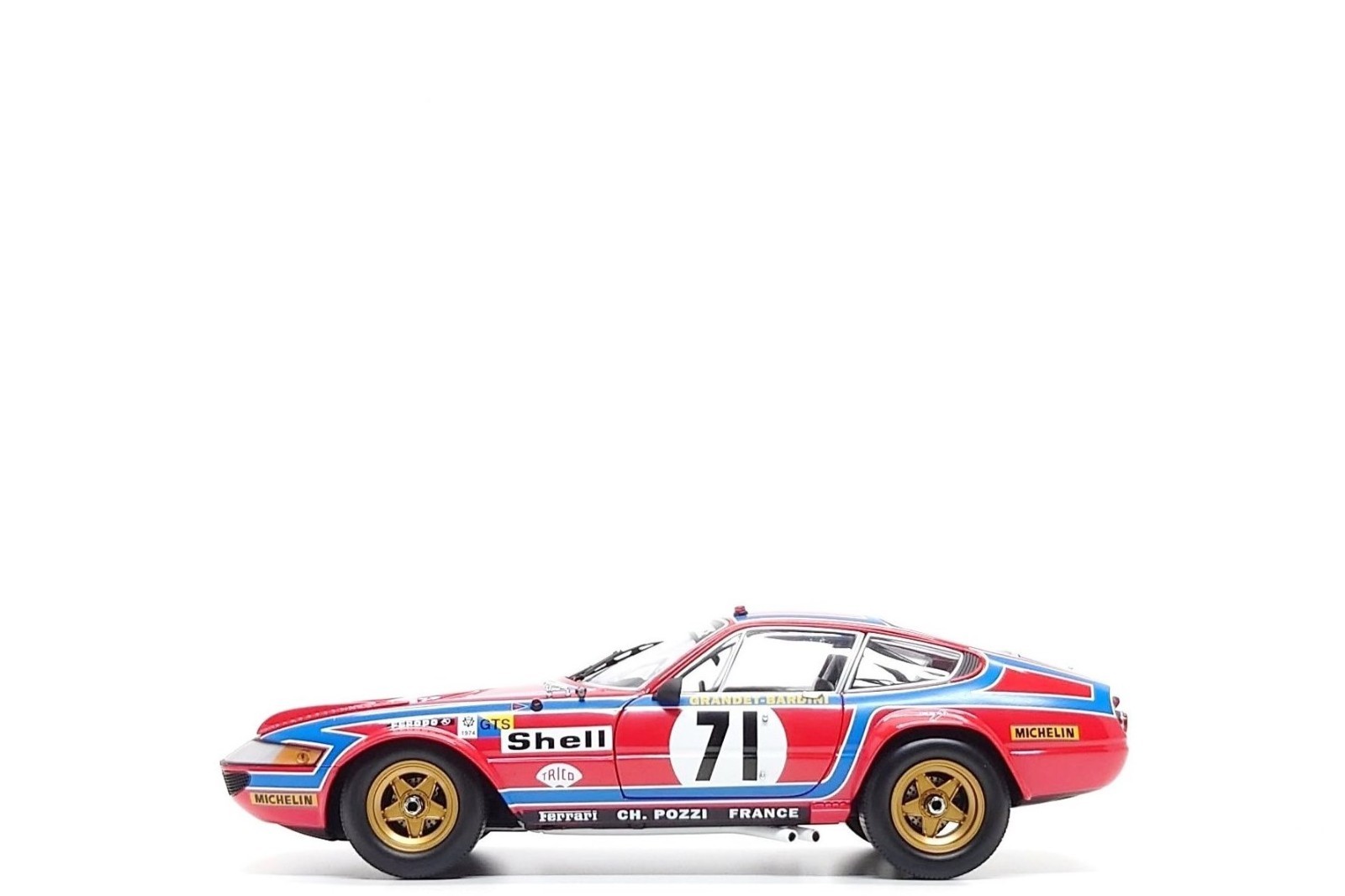 Kyosho Original 1:18 Ferrari 365 GTB/4 Competizione #71 - 24h Le