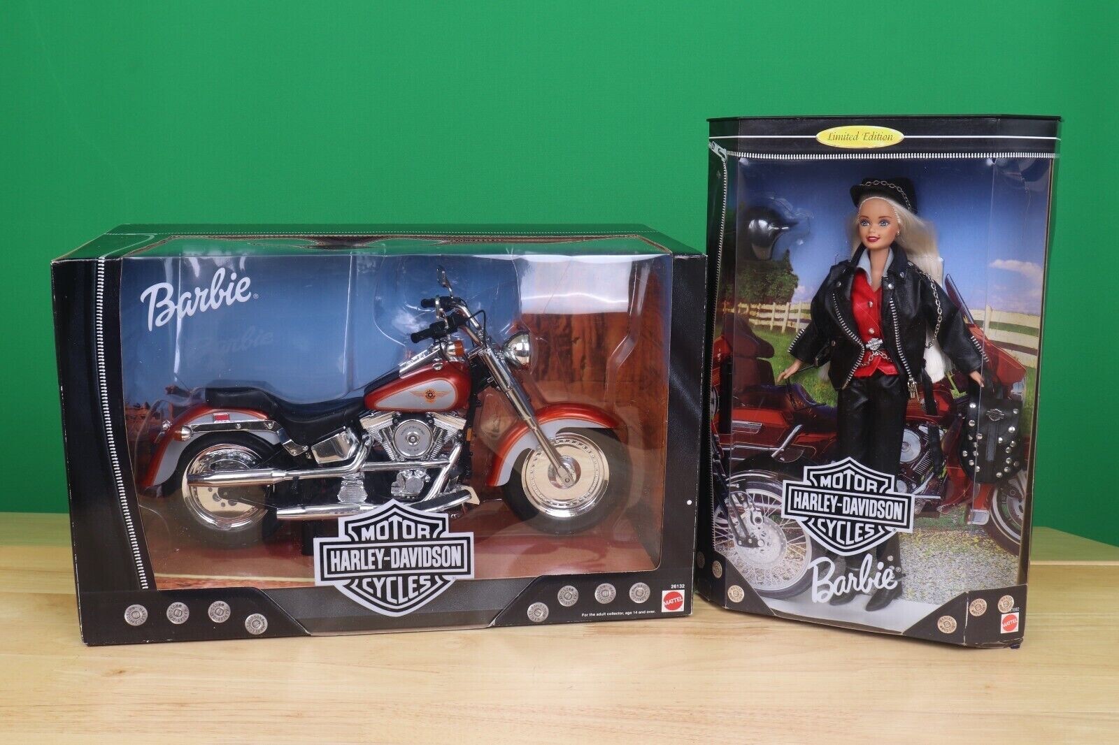 Barbie Harley Davidson Fatboy Motorcycle 1999 Mattel | eBay
