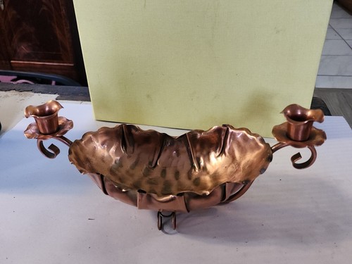 Gregorian Solid Copper Candle Holder |