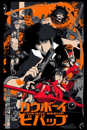 Cowboy Bebop Spike Spiegel Japan TV Series Art Wall Room Poster