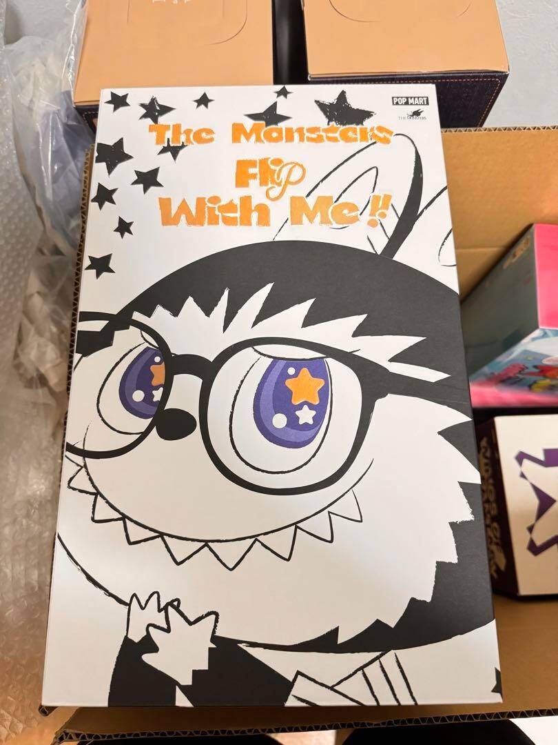 POP MART THE MONSTERS - FLIP WITH ME Plush Toy 200×150×400mm