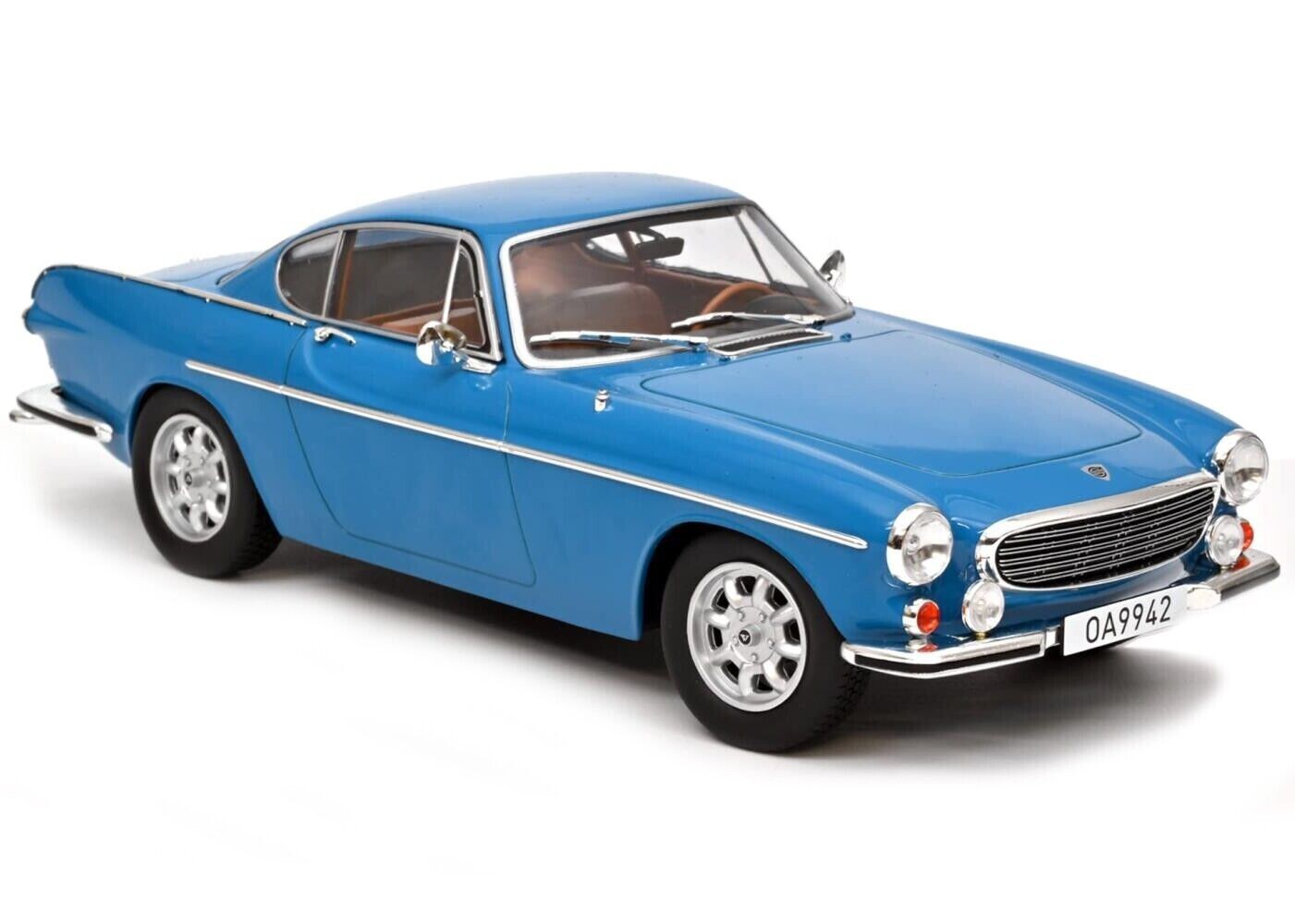 1/18 Volvo 1800 S Medium Blue 1969 Diecast Model Car By Norev
