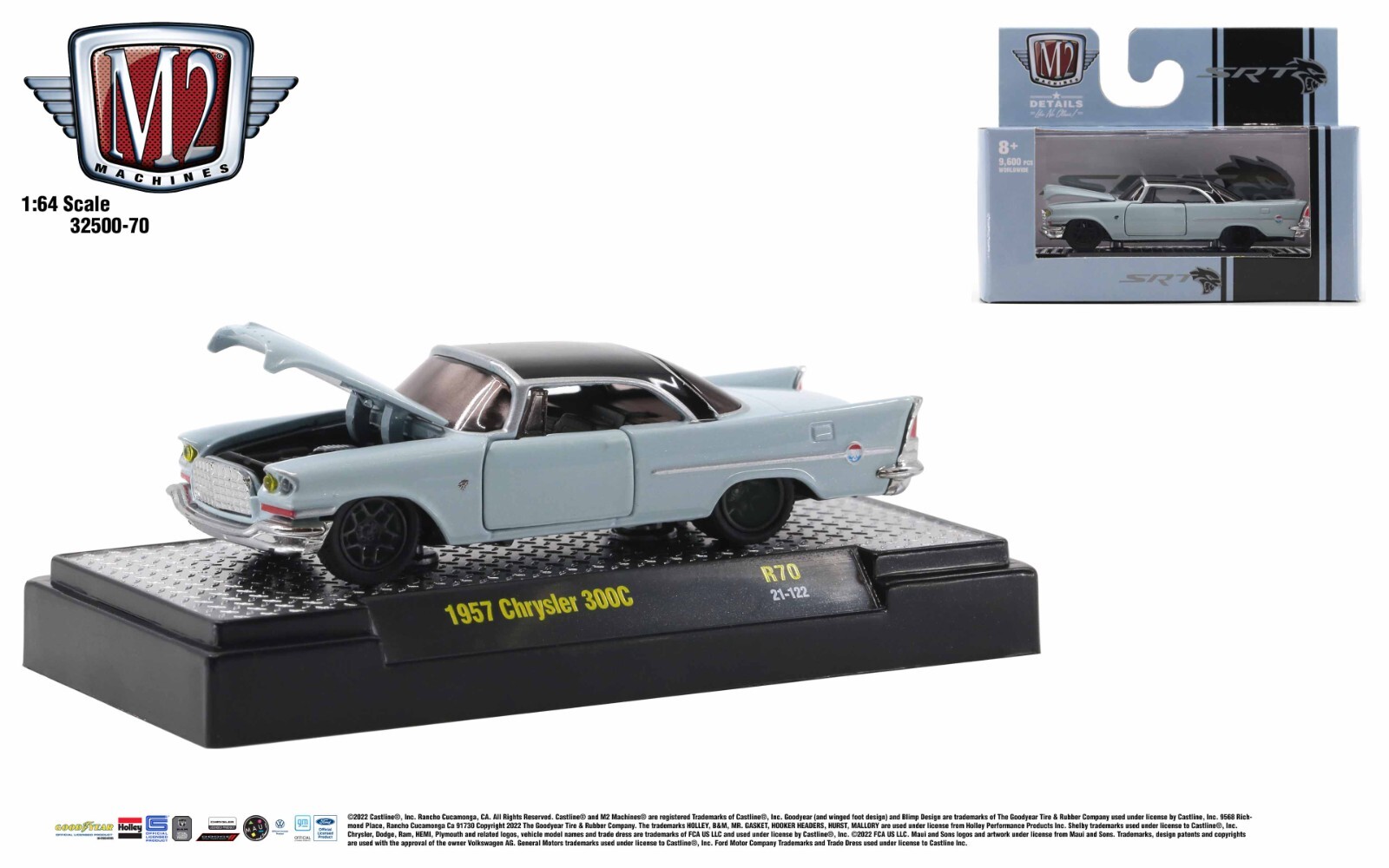 M2 Machines 1957 Chrysler 300C SRT Hellcat Auto-Thentics R70