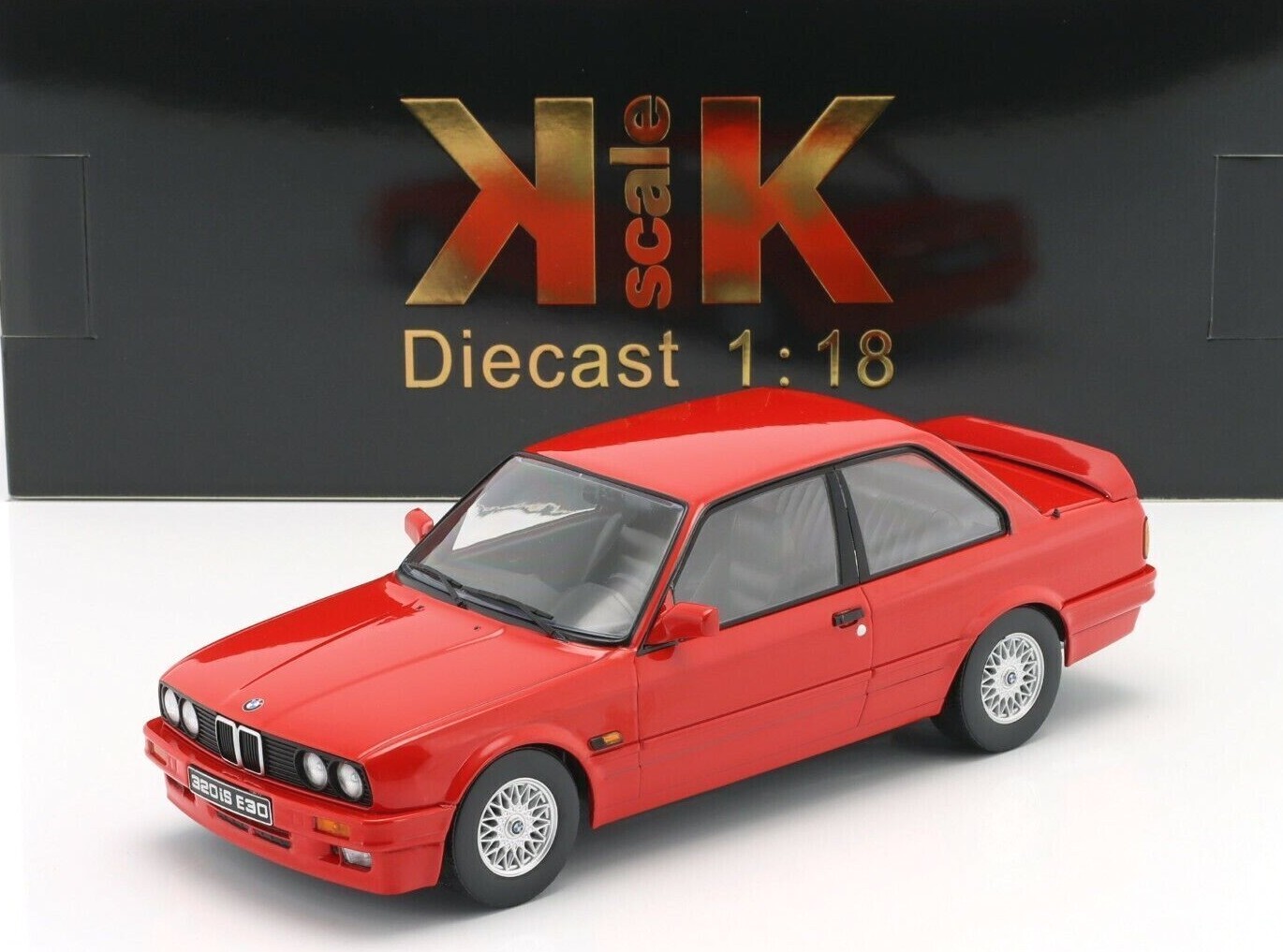 1/18 BMW 3 Series 320iS Italy M3 E30 1989 Red Model Car by KK