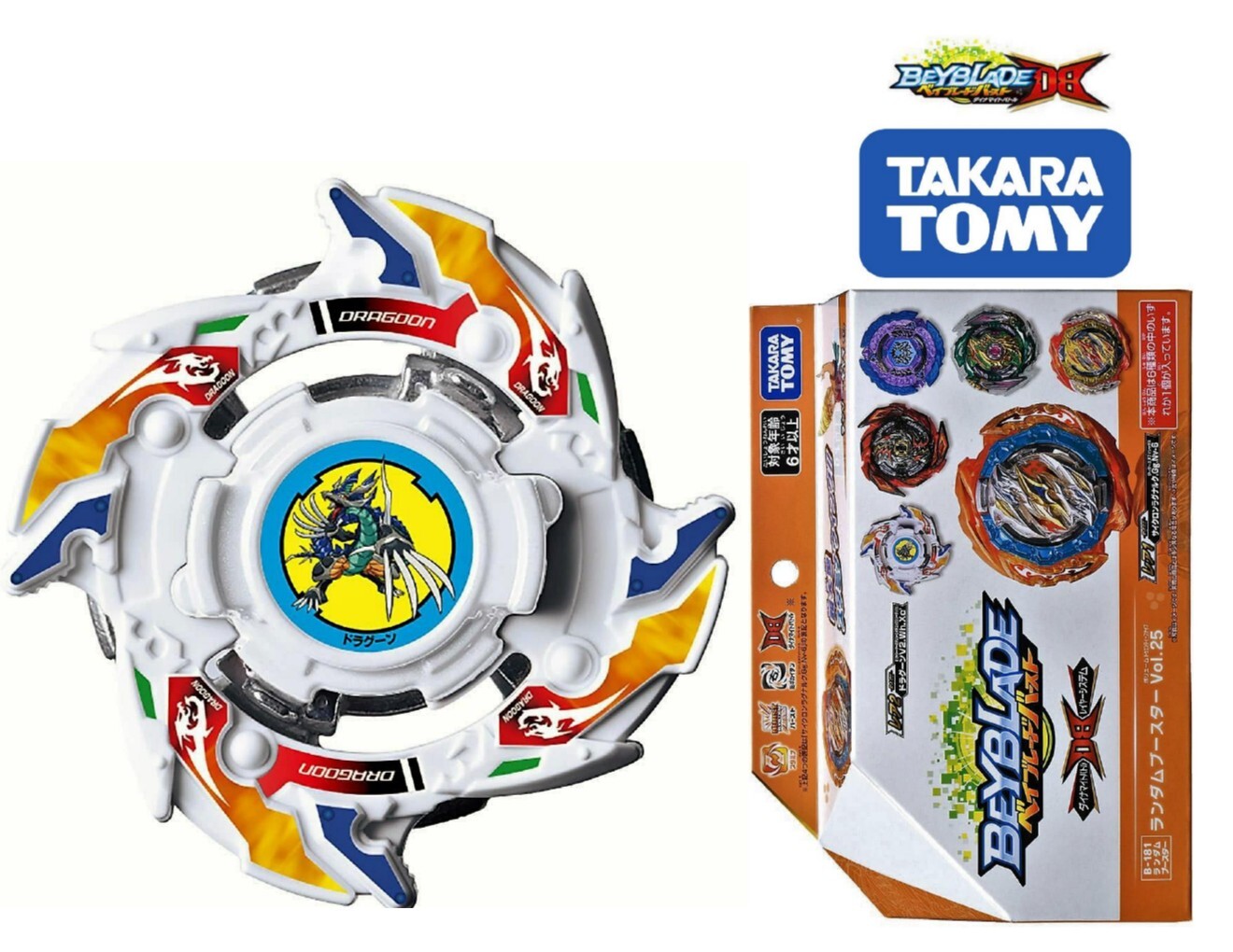 Takara Tomy Beyblade Burst B- 181 03 Dragoon V2 Wheel Xceed' w/ 6